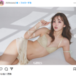 美乳の藤田ニコルさん(26)、下着モデルの画像がセクシーすぎるwwwwwwwwwwwwwピーチジョンの新作ブラジャー姿が大反響！！！